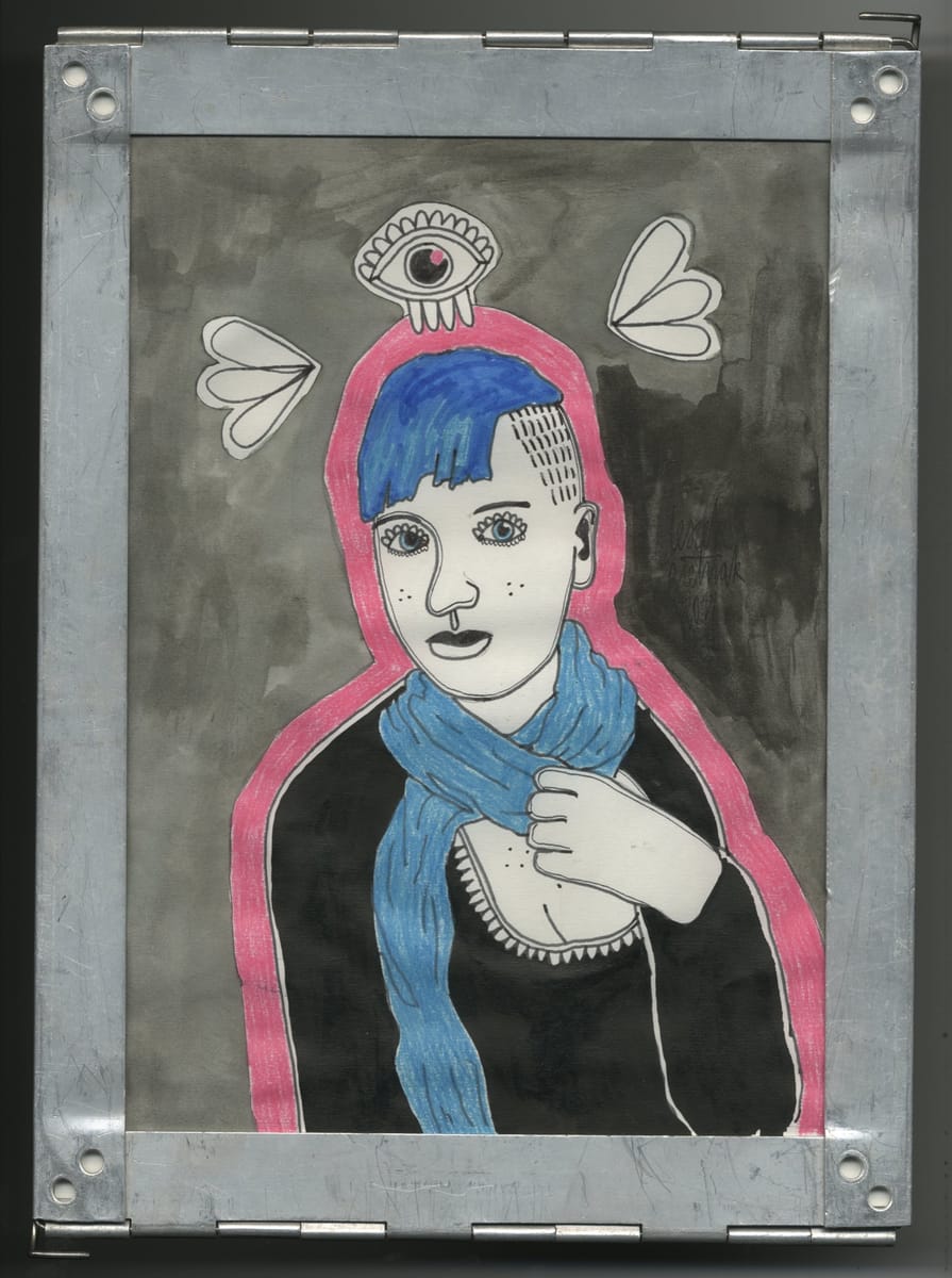 portrait-of-karolina-in-aluminium-frame-1